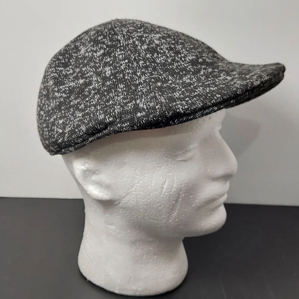 APT.9 Hat Flat Cap Newsboy Ivy Fitted Mens XL Gray‎ Knit Lined Casual Fall Warm